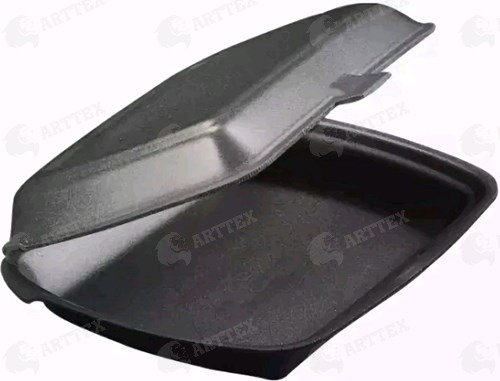 нф-00000715 arttex ланч‑бокс лб‑1 эконом, 250×195×66 мм, впс , чёрный, 100 шт./упак.