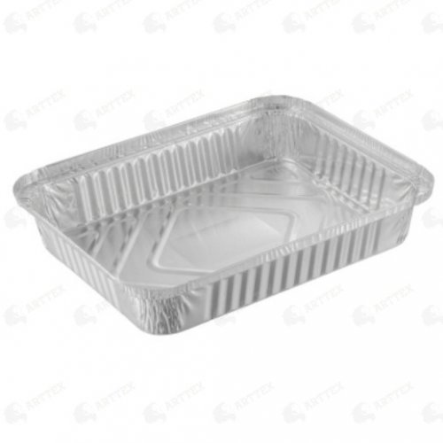 нф-00000892 arttex алюминиевая форма r29 new, объём 1125 мл, размеры 225×175×35 мм, l‑образный край, без крышки, пищевой алюминий, 50 шт./упак., 500 шт./кор.