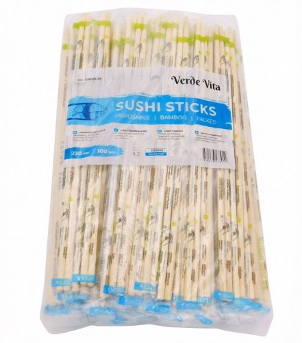 нф-00001069 arttex палочки для суши verde vita, 230 мм, в индивидуальной плёнке, 100 шт/уп, 3000 шт/кор