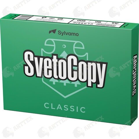 нф-00000086 arttex бумага офисная svetocopy classic а4 80 г/м2, марка с, россия, 500 л/пачка , 5 пачек/кор