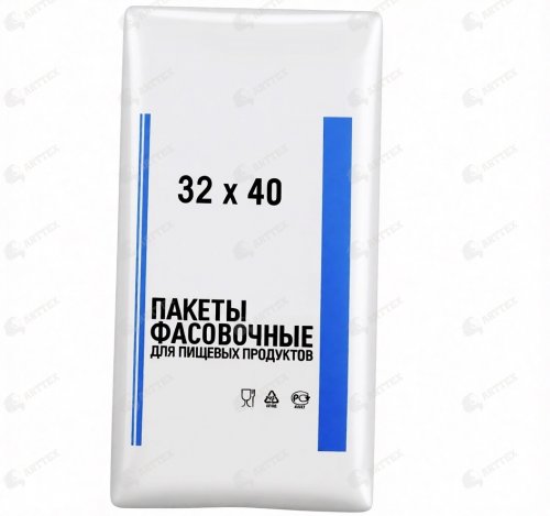 нф-00000123 arttex фасовочные пакеты «юник», 32×40 см, пнд, 14 мкм, прозрачные, 900 г/пач, 10 пач./упак.