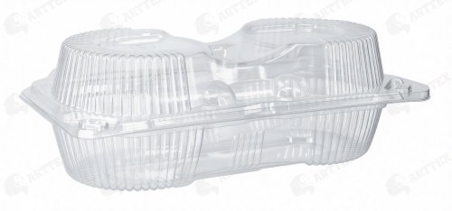 нф-00000357 arttex контейнер-ракушка кр-26/2 «ав» 215×115×75 мм, полистирол, 300 шт/кор