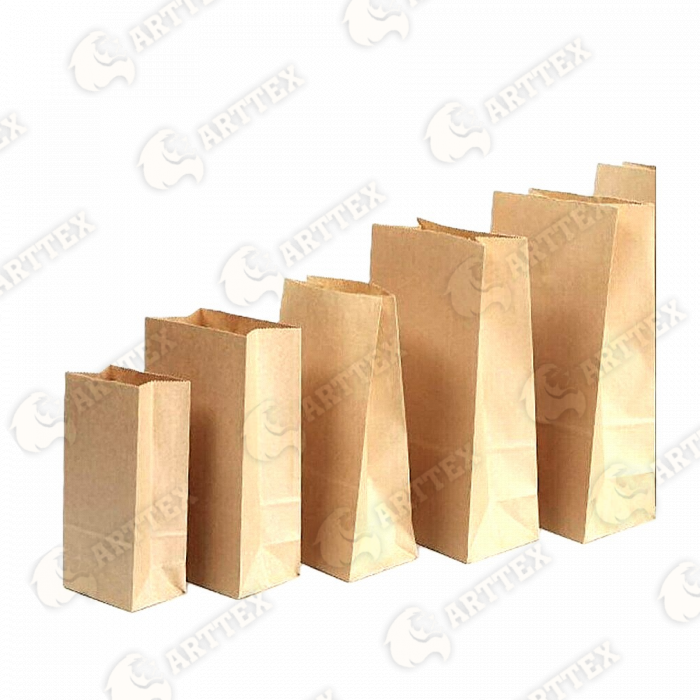 нф-00000455 arttex крафт-пакет на вынос 220*120*290мм прямоугольное дно 1000шт/кор