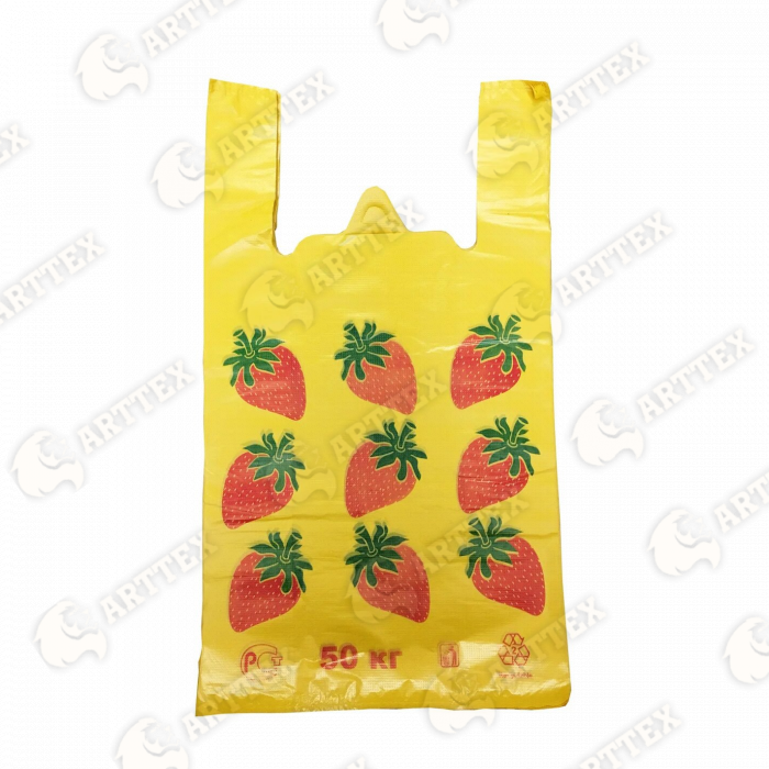 нф-00000493 arttex майка клубника 30*55 см, пнд 6,5г , 65шт/упак , 30упак/меш