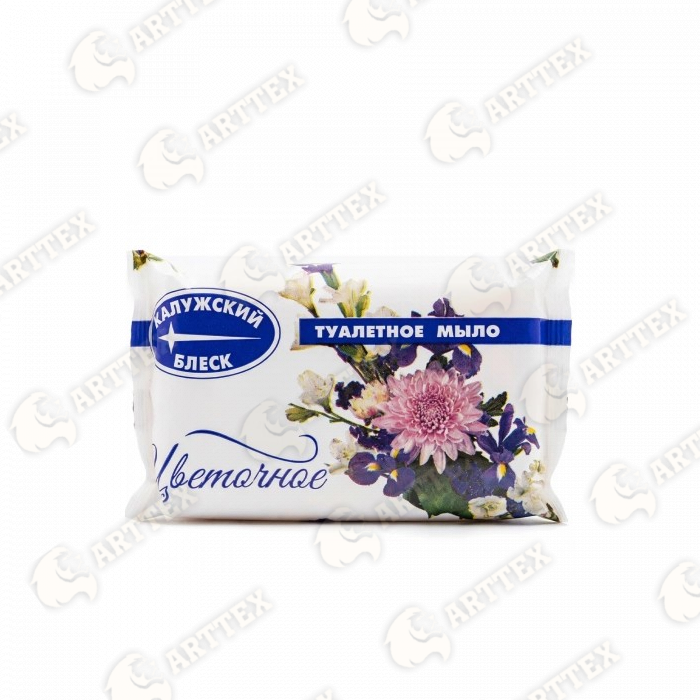 нф-00001181 arttex мыло туалетное, 90 г, натриевые соли жирных кислот, аромат «цветочный микс», 72 шт/упак
