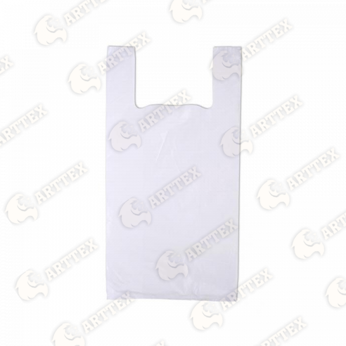 нф-00001300 arttex пакет‑майка arttex, 25×45 см, пнд, 9 мкм, белый, 50 шт./упак, 50 упак./меш.
