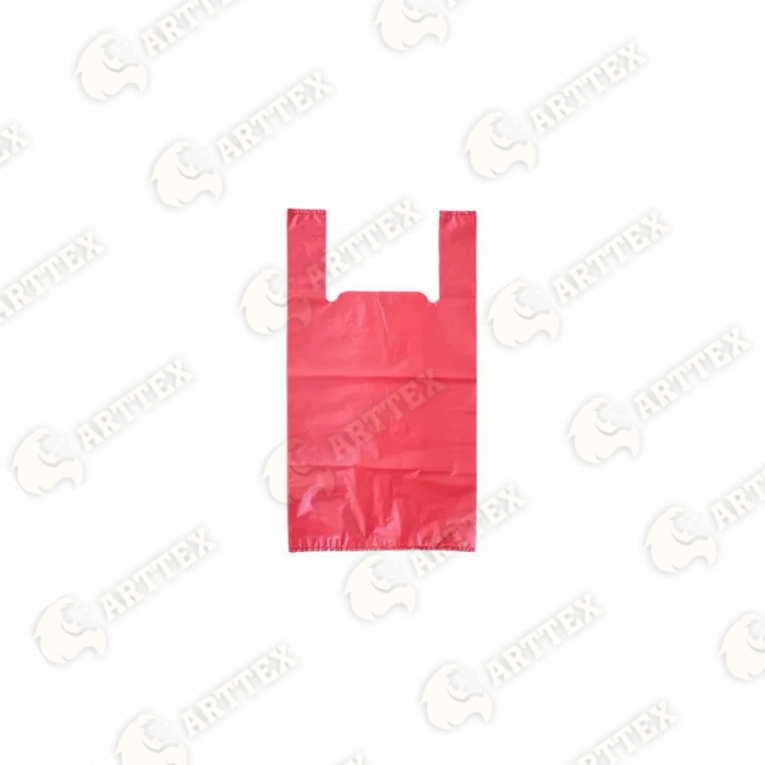 нф-00001304 arttex пакет‑майка arttex 25×45 см, пнд, 9 мкм, красный, 50 шт./упак, 50 упак./меш.