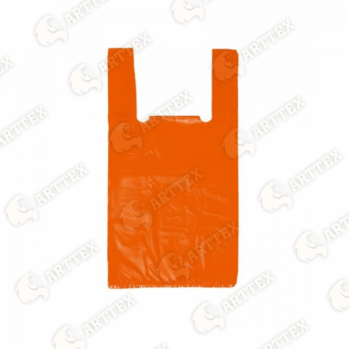 нф-00001325 arttex пакет-майка arttex, 25×45 см, пнд, 9 мкм, оранжевый, 50 шт./упак., 50 упак./меш.