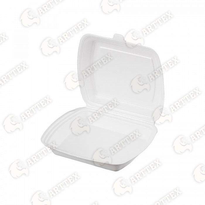 нф-00001335 arttex ланч‑бокс slb max‑1 эко с замком‑фиксатором 245×210×60 мм, впс,белый, 100 шт./уп.