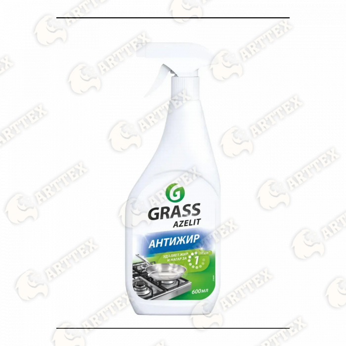 нф-00001413 arttex чистящее средство для кухни grass azelit, 600 мл, 8 шт./кор.