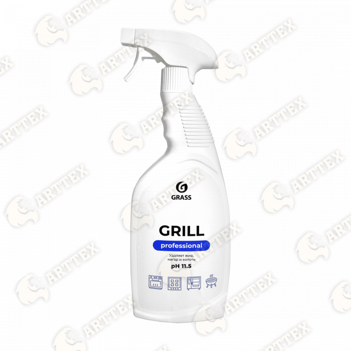 нф-00001438 arttex чистящее средство grass grill professional, 600 мл (с триггером), 8 шт./кор.