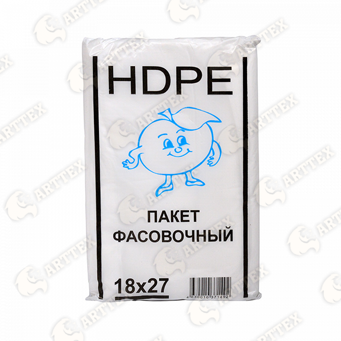 нф-00000113 arttex фасовочные пакеты hdpe, прозрачные, 18×27 см, 10 пачек/упак