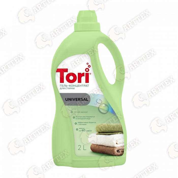 нф-00001519 arttex жидкое средство для стирки *tori universal* 2л 6шт/кор