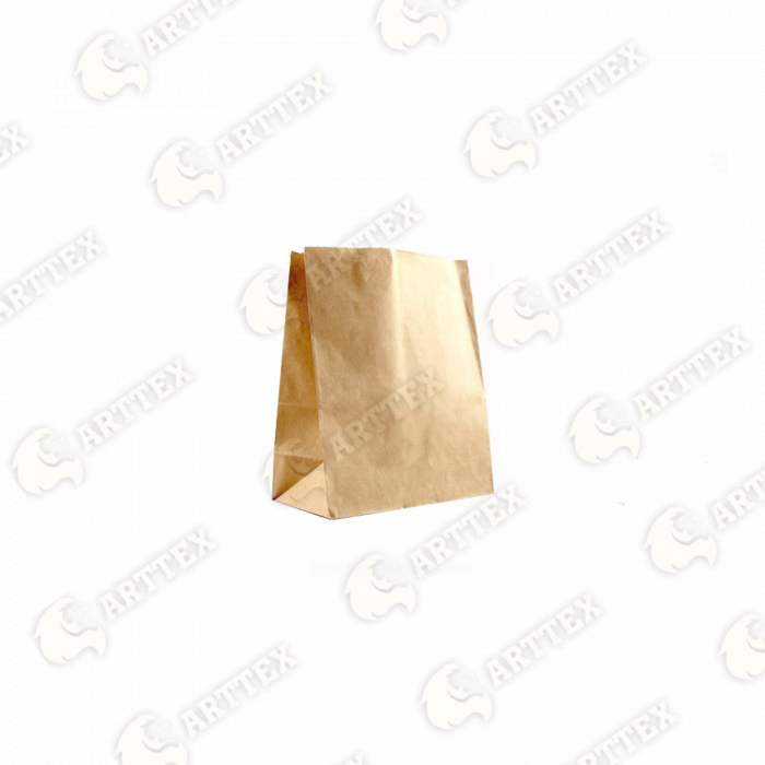 нф-00001262 arttex крафт‑пакет на вынос 240×140×400 мм, крафт‑бумага, 70 г/м², 1 шт./упак, 400 шт./кор.
